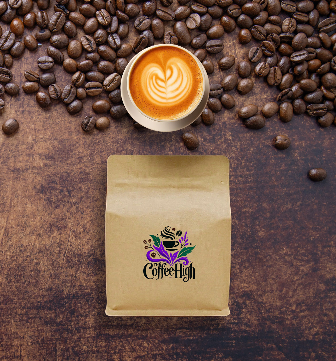 The Coffee High Premium Ground Ethiopian Sidamo Espresso Grounds – 8oz